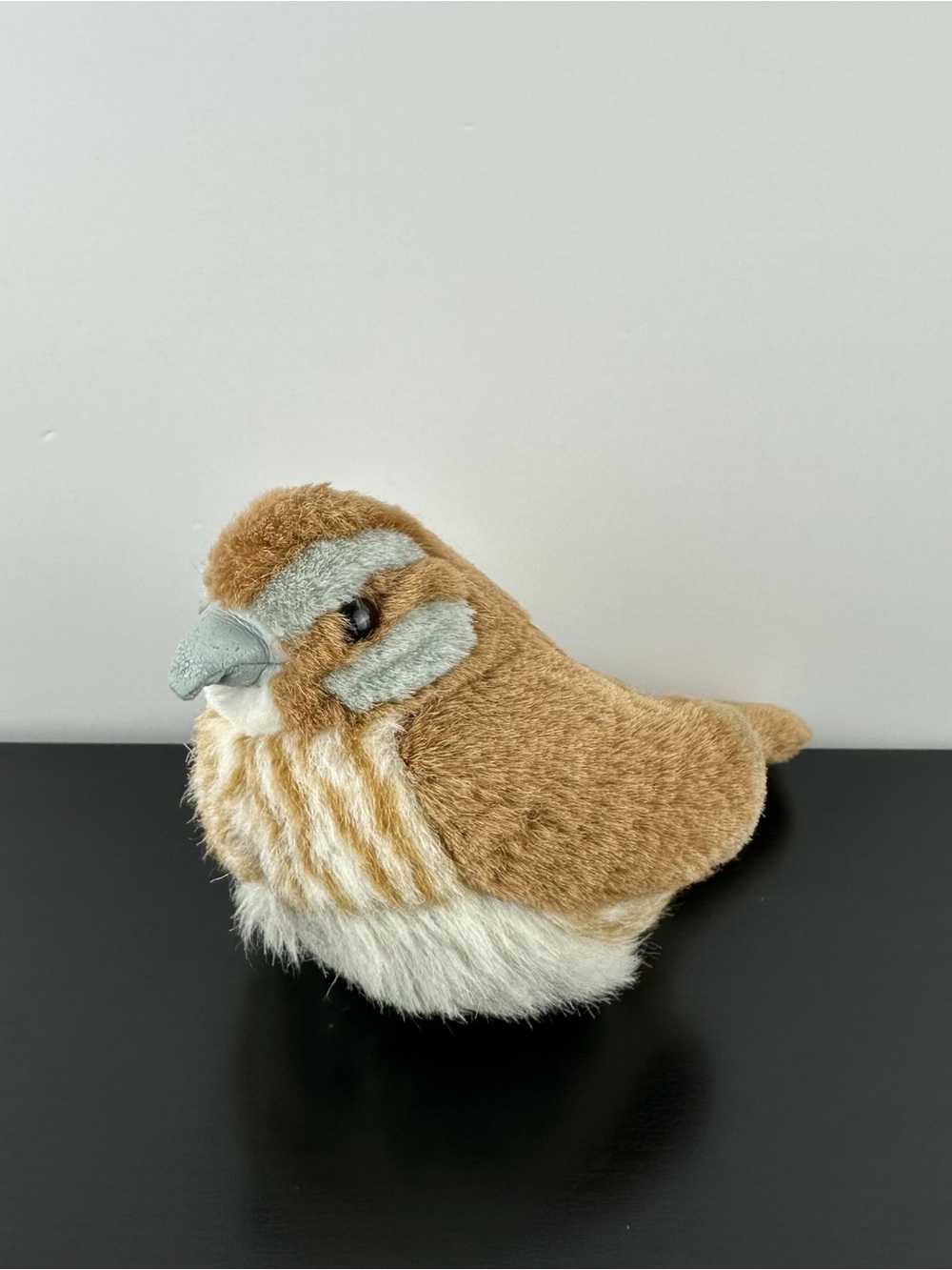 Wild Republic RARE K&M Audubon Song Sparrow Bird 5” Plush Sound is Muffled READ